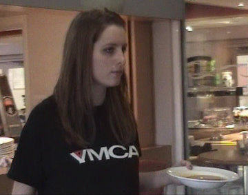 YMCA staff serving