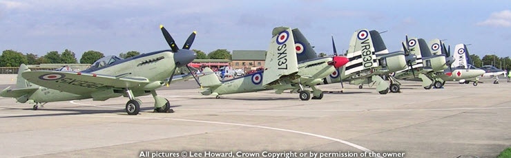 Line of aircraft courtisy of http://www.fnht.co.uk/royal_navy_historic_flight.html